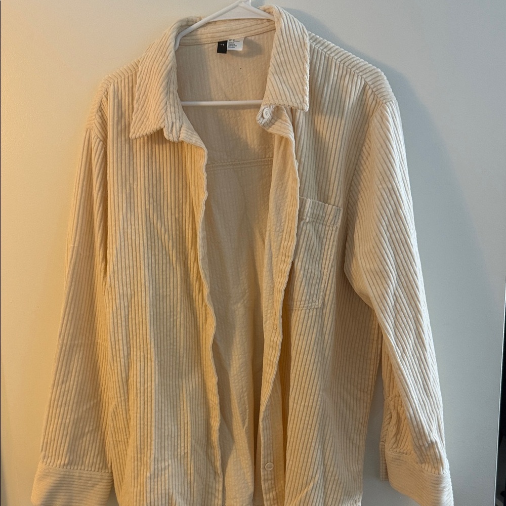 H&M Cream Corduroy Jacket